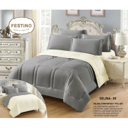 Milanobedlinen Comforter Selina 7pcs Set